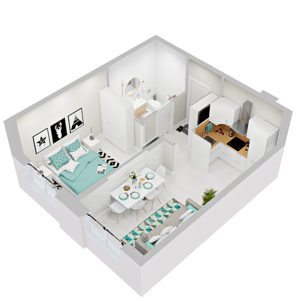 1-комнатная