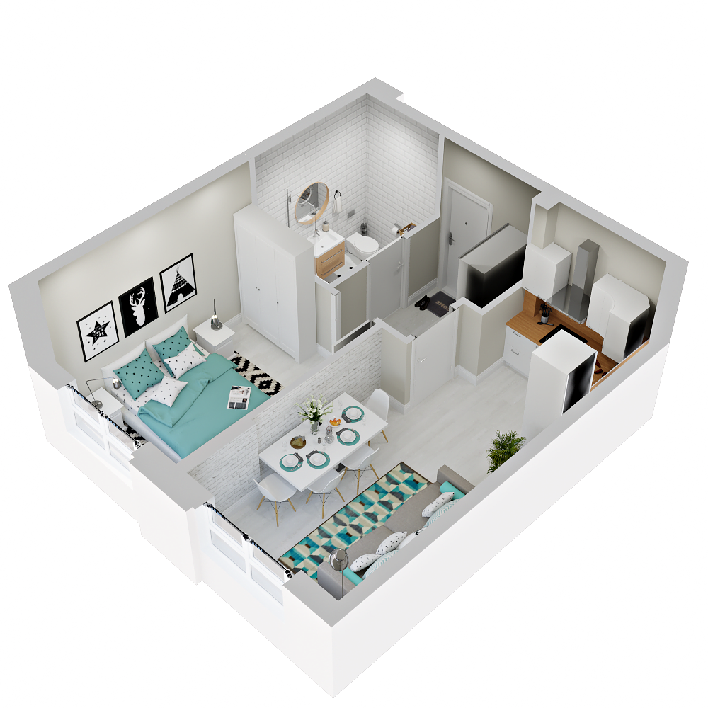 1-комнатная